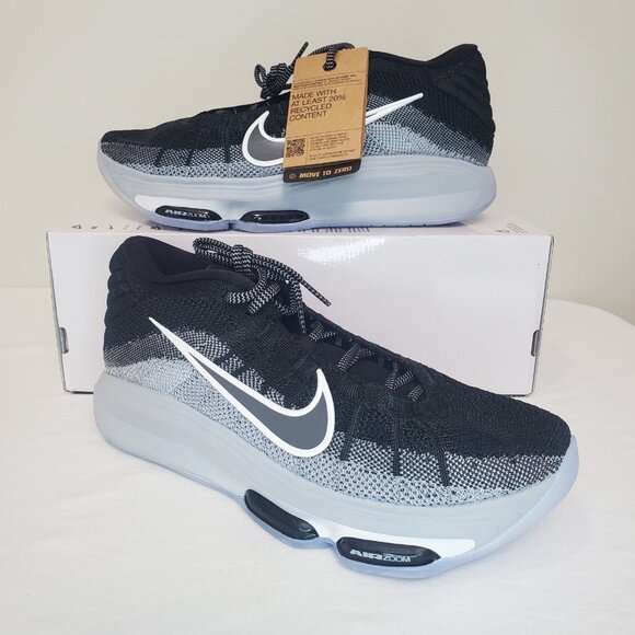 Nike Air Zoom GT Hustle 3 Basketball FV5953-002 Shoes Mens Sz 11 Black Wolf Grey